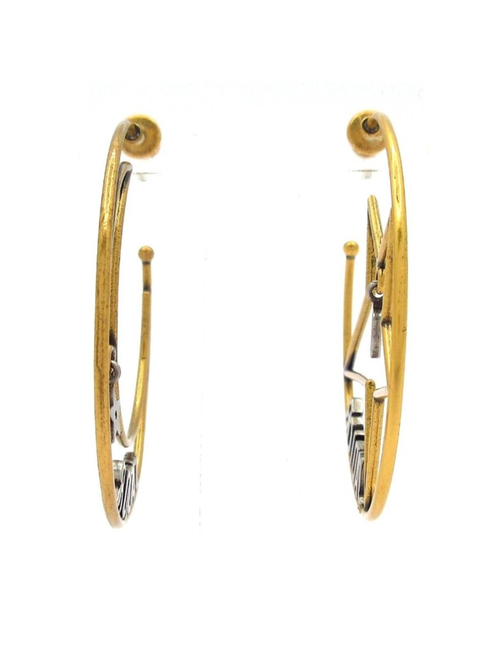 Dior Earrings J'adior Gold Silver Star Moon